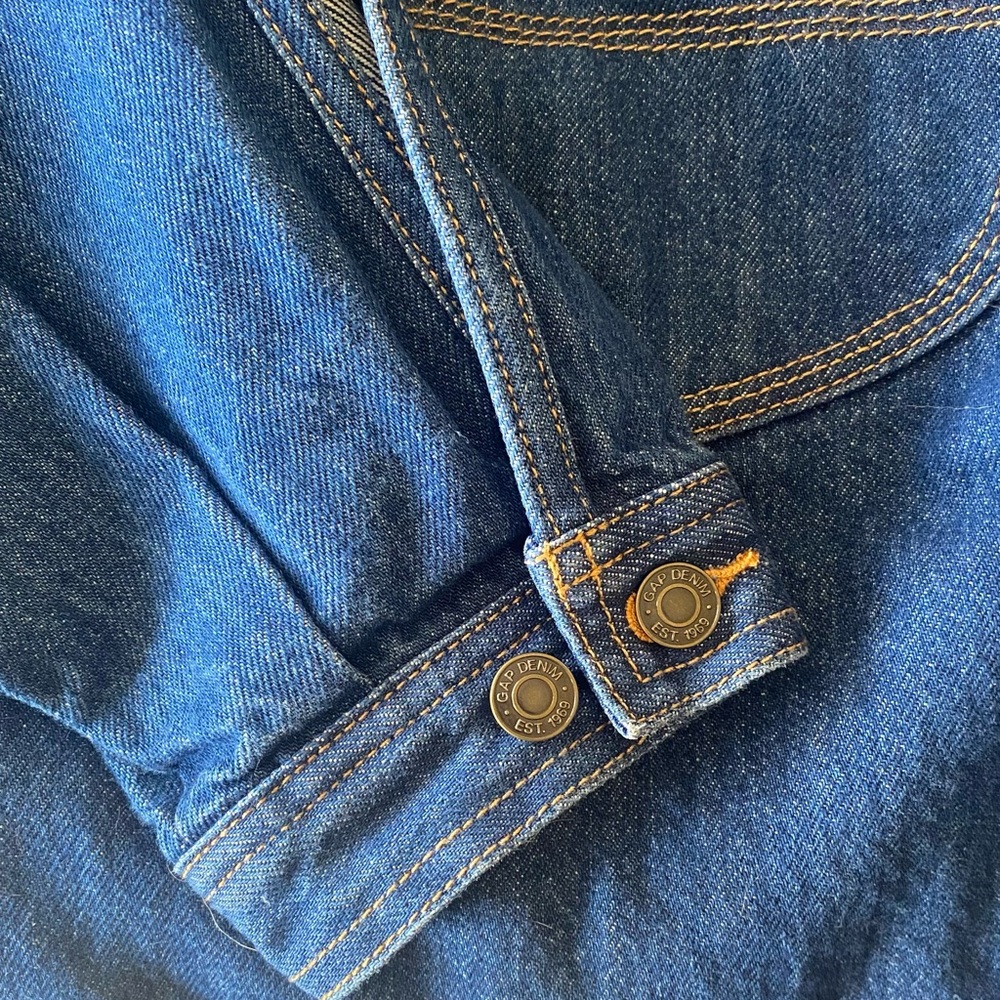 GAP WORKFORCE COLLECTION DENIM DRESS SIZE PETITE LARGE - Picture 13 of 13